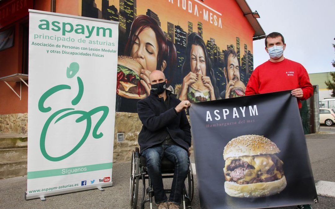 La hamburguesa ASPAYM se come en Oviedo