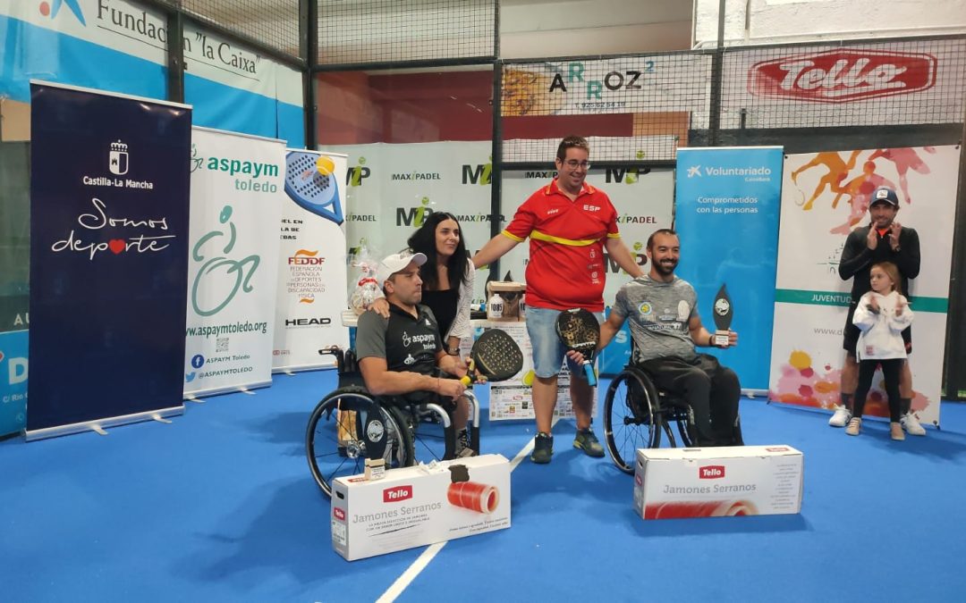 Óscar Agea y Coco Bernal ganan el VI Open de Pádel de ASPAYM Toledo