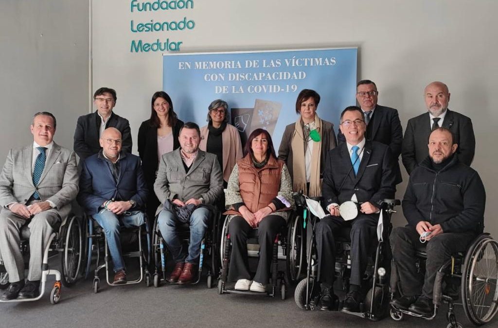 La Fundación del Lesionado Medular acoge el monumento a las víctimas con discapacidad del COVID19