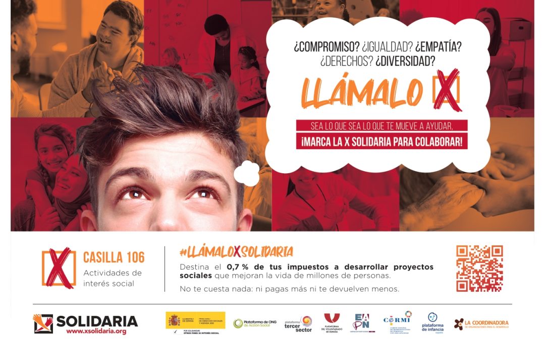 ‘Llámalo X Solidaria’, la campaña de la renta 2023 para marcar la casilla 106 de fines sociales