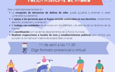 ASPAYM Madrid explica cómo funcionan los servicios policiales en defensa de las personas con discapacidad