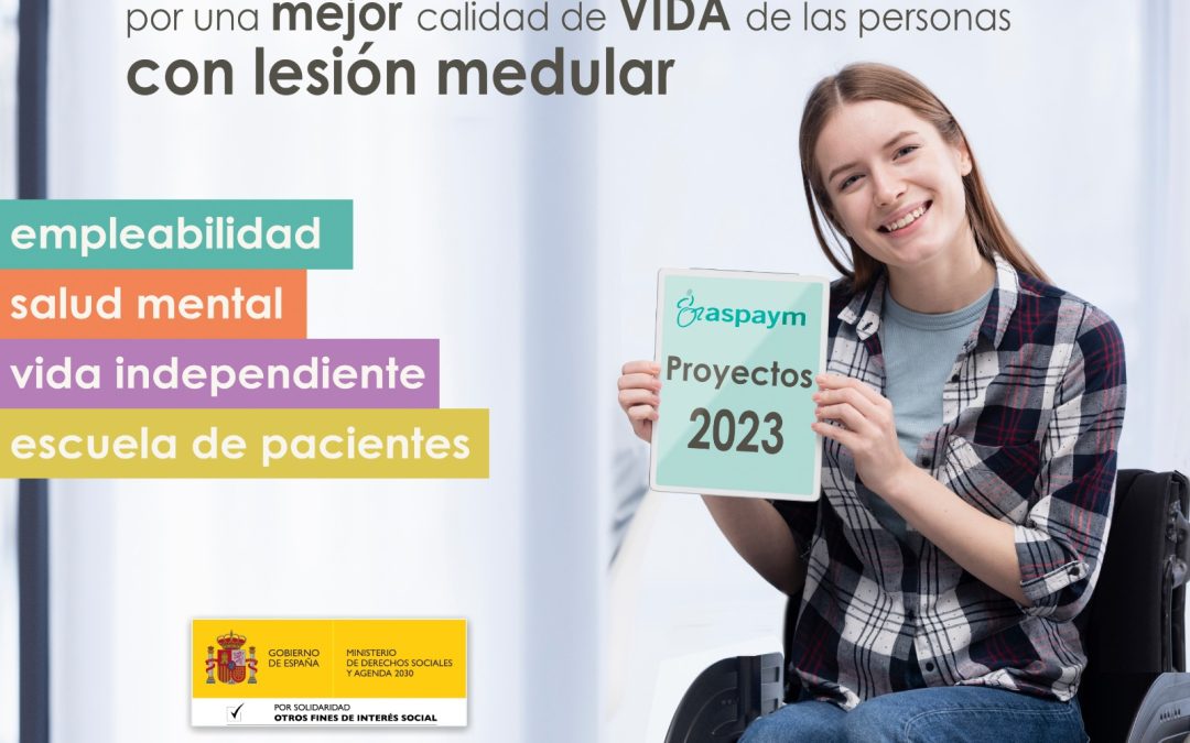 La Federación Nacional ASPAYM velará por la empleabilidad y la salud mental y física de las personas con discapacidad en sus 4 proyectos estatales para 2023