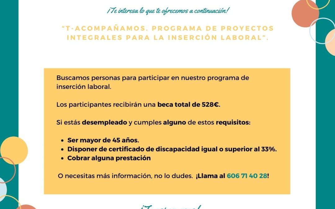 ASPAYM Granada desarrolla un programa de proyectos integrales para la inserción laboral