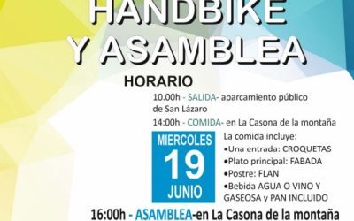 ASPAYM Asturias organiza una ruta en handbike en junio