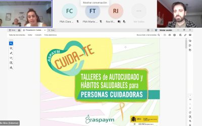 ASPAYM Sevilla expone consejos sobre ergonomía e higiene postural en una nueva sesión Cuida Te