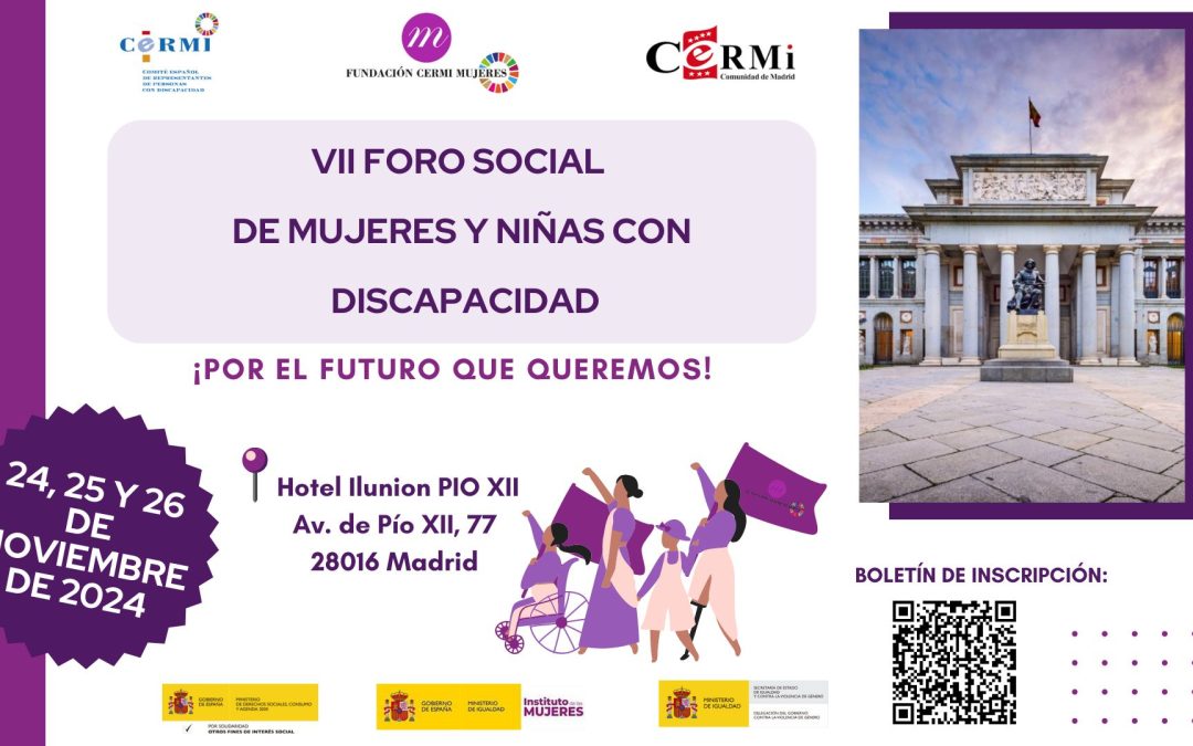 CERMI Mujeres convoca el VII Foro Social de Mujeres y Niñas con Discapacidad