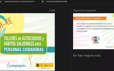 ASPAYM Castilla y León celebra una sesión de mindfulness en el programa Cuida Te