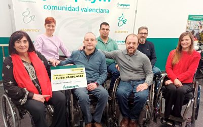 Federación Nacional ASPAYM hace una donación a ASPAYM Comunidad Valenciana para las personas con discapacidad afectadas por la DANA