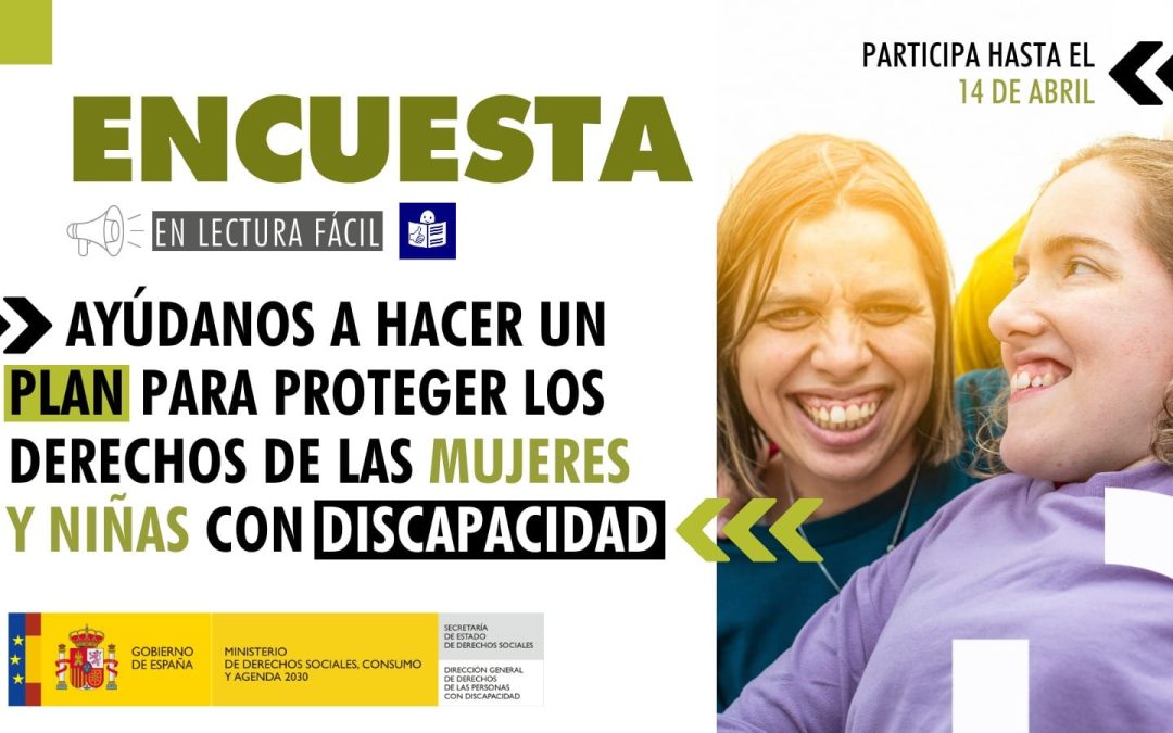 Encuesta: Plan para proteger los derechos de mujeres y niñas con discapacidad