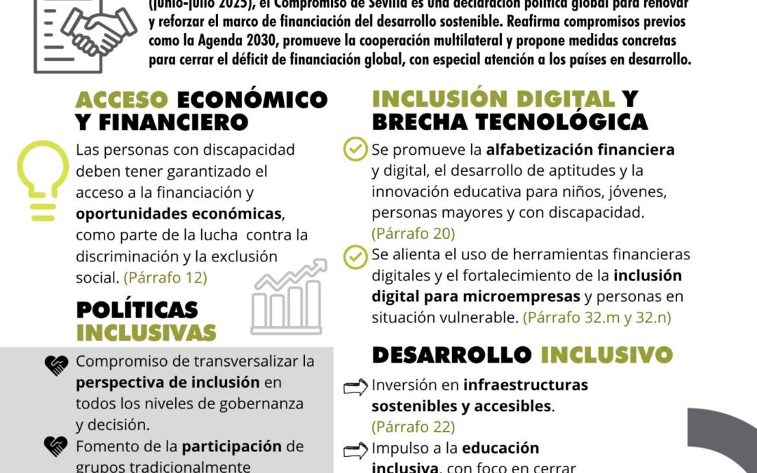La cumbre de la ONU en Sevilla refuerza la accesibilidad y la inclusión de las personas con discapacidad