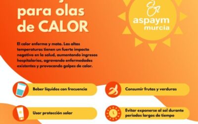ASPAYM Murcia difunde una guía de calor del Observatorio de Salud y Cambio Climático