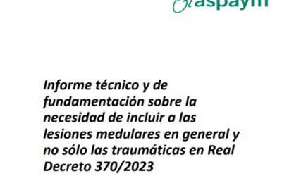 ASPAYM insta al Gobierno a reconocer la jubilación anticipada a todas las lesiones medulares