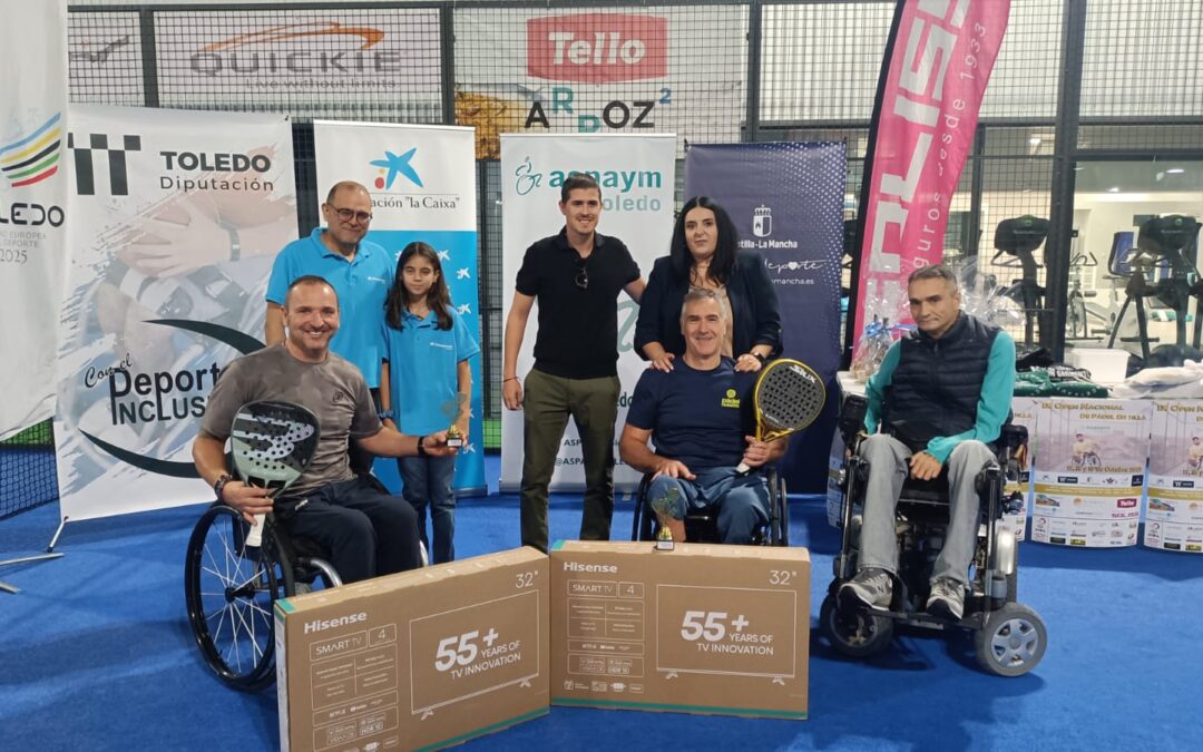 Edorta de Anta y Luis Peinado, ganadores del IX OPEN Nacional de Pádel en Silla ASPAYM Toledo