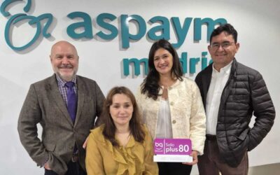 ASPAYM MADRID recibe el Sello Bequal Plus80 por su compromiso con la inclusión de las personas con discapacidad