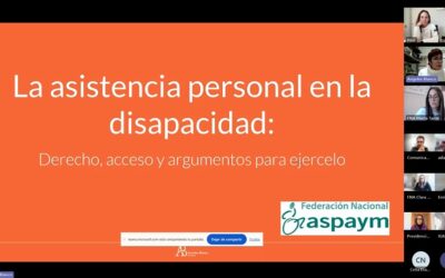 ASPAYM arranca el ciclo de sesiones online “Conociendo mis derechos y recursos” con un encuentro sobre asistencia personal