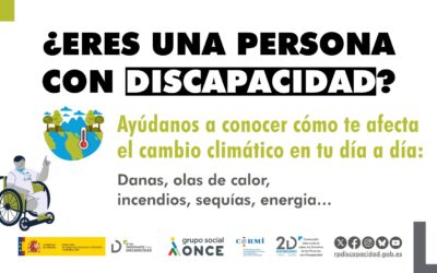 El Real Patronato impulsa una encuesta para analizar el impacto del cambio climático en la discapacidad