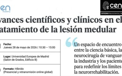 La Universidad Europea de Madrid acoge el 28 de mayo una jornada clave sobre avances en tratamiento de la lesión medular